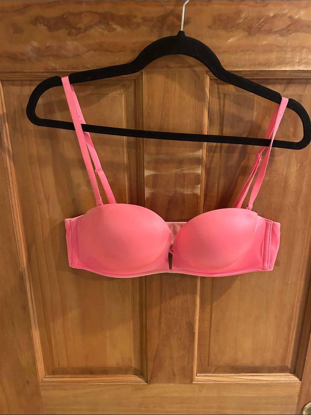 Victoria Secret Strapless Convertible Push-Up Bra - Pink